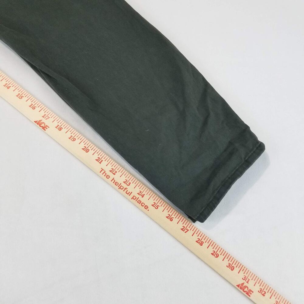 Anthropologie Pants Womens 33 Olive Green Utility Chino with Paisley Scarf Belt - Picture 9 of 10